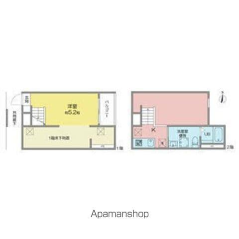 VIVIENDA名古屋(1K/1階)の間取り写真