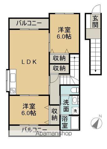 ゴールデンハイツ(2LDK/1階)の間取り写真