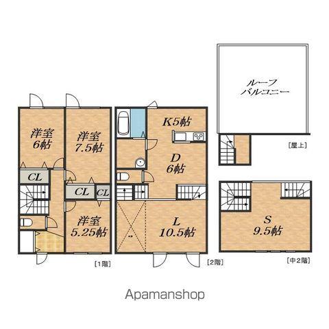 花見が丘安ら木(3SLDK)の間取り写真