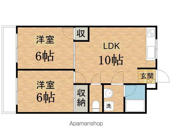 エステカスティーロ(2LDK/3階)の間取り写真