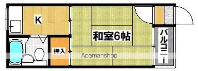 クリーン88(1K/1階)の間取り写真