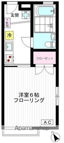 もりのいえ(1K/1階)の間取り写真