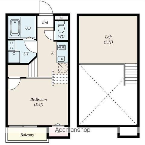 CREO BAKER庄内通 (1K/1階)の間取り写真