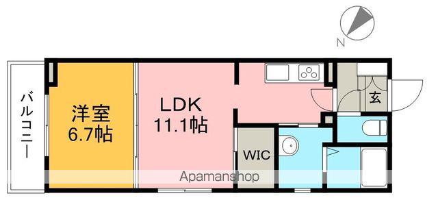ベレオゴールド(1LDK/1階)の間取り写真