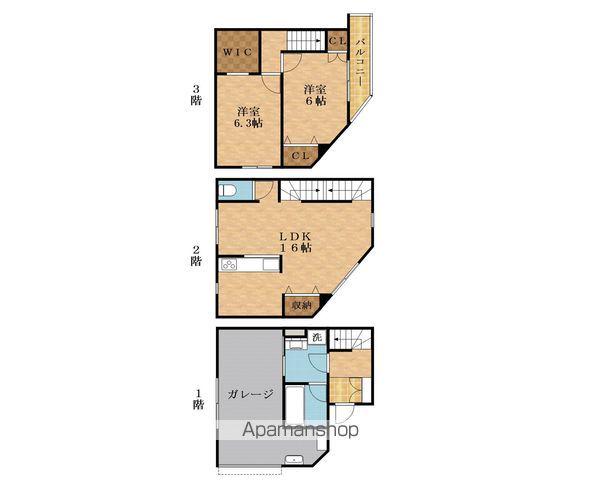 京阪電気鉄道京阪線 野江駅 徒歩8分 3階建 築1年(2LDK)の間取り写真