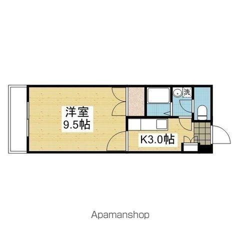 ロイヤルコートⅡ(1K/2階)の間取り写真