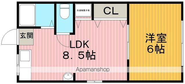 ジェーコーポ(1LDK/2階)の間取り写真