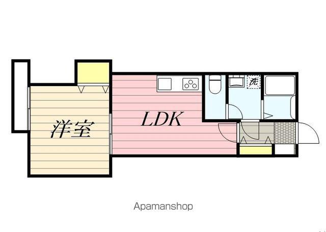 LIKE松ヶ丘(1LDK/2階)の間取り写真