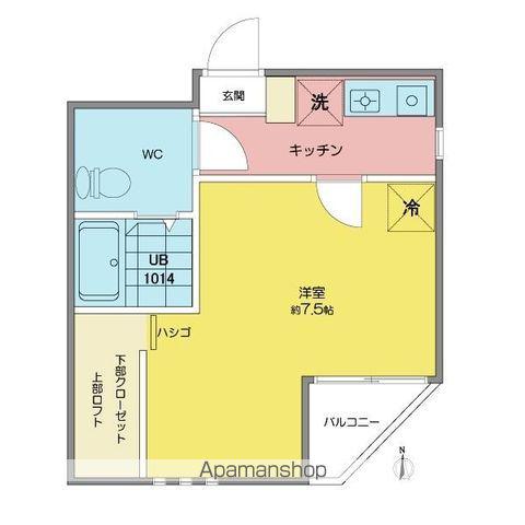 ノヴェル今池(1K/3階)の間取り写真