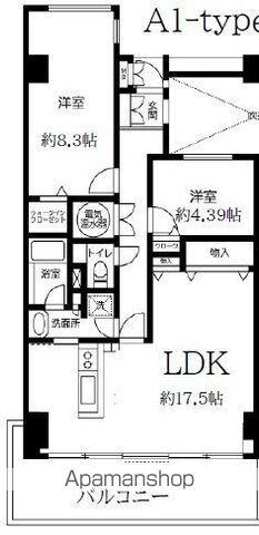 TLRレジデンス磯子駅前(2LDK/3階)の間取り写真
