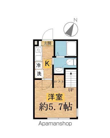 ロフトヌーク(1K/1階)の間取り写真