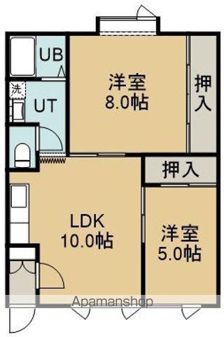 シティハウスⅠ(2LDK/2階)の間取り写真