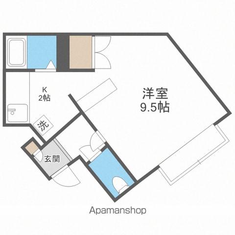 アルファアパル大倉(1K/3階)の間取り写真