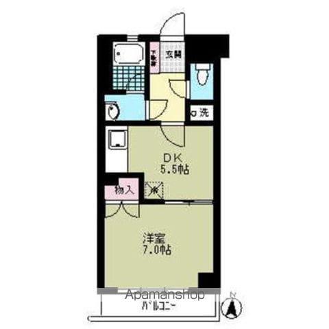 BI CASTLE NAKANO(1DK/1階)の間取り写真