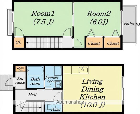 ブランシェ守山(2LDK)の間取り写真