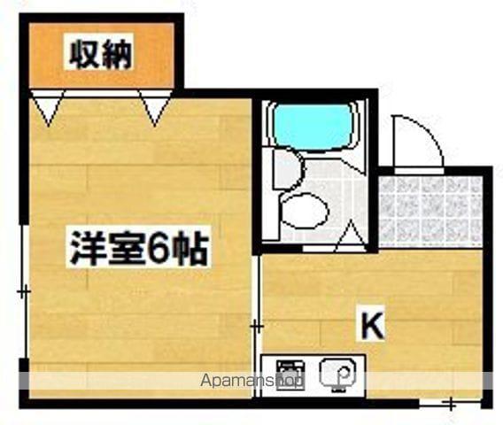 シティハイツ殿辻(ワンルーム/4階)の間取り写真