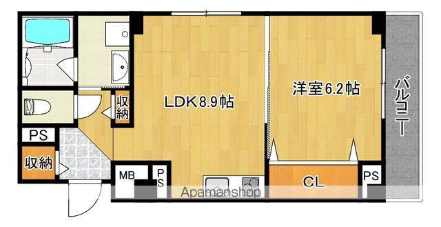 グランメゾン大美野(1LDK/2階)の間取り写真