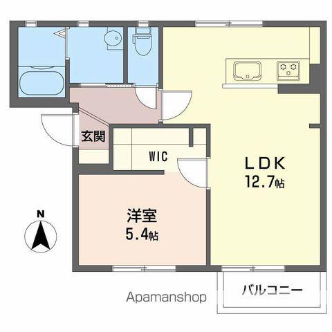 シャーメゾン大町A・B(1LDK/2階)の間取り写真