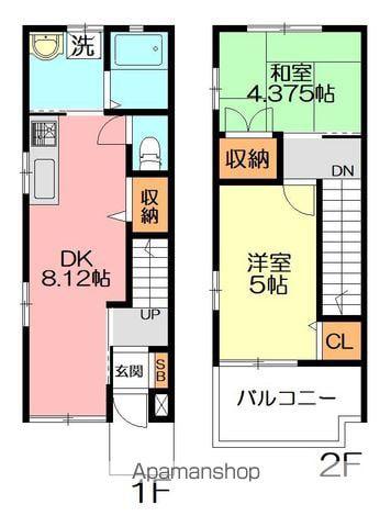 ラ・ズール(2LDK)の間取り写真