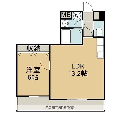 リヴィエール(1LDK/4階)の間取り写真