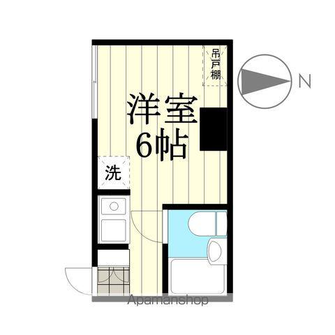 田中ビル(ワンルーム/3階)の間取り写真