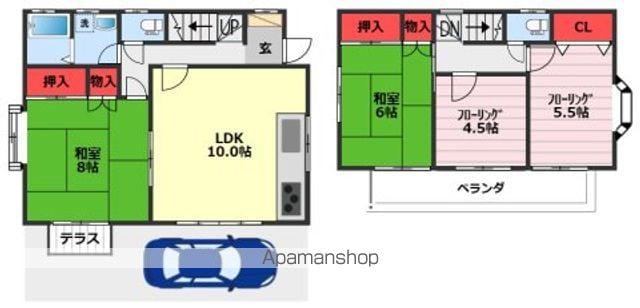 東武鉄道野田線 野田市駅 徒歩12分 2階建 築35年(4LDK)の間取り写真