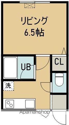 シティコート八幡(ワンルーム/2階)の間取り写真