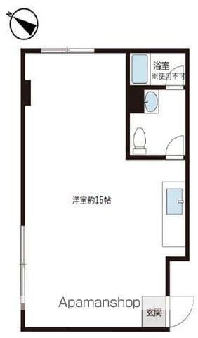 小金原第5コーポラス(ワンルーム/1階)の間取り写真