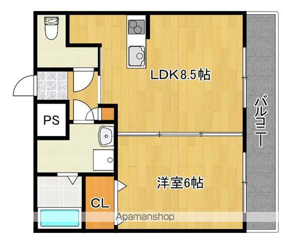 中谷ビル(1LDK/3階)の間取り写真
