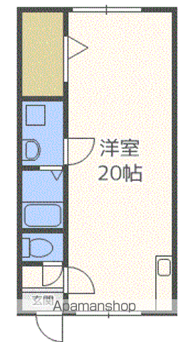 サンピア3丁目館(1LDK/1階)の間取り写真
