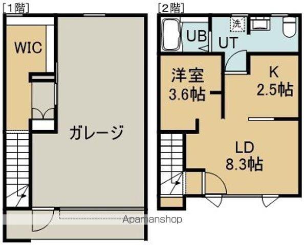 BASE G(1LDK/2階)の間取り写真