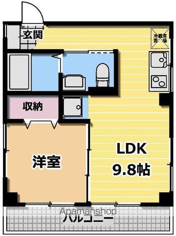 HOUSEKUL千駄木ビル(1LDK/4階)の間取り写真