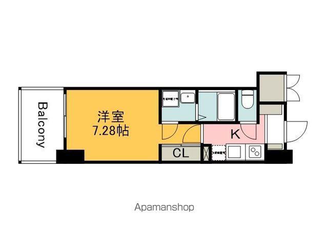 BLOOM大須賀町(1K/7階)の間取り写真