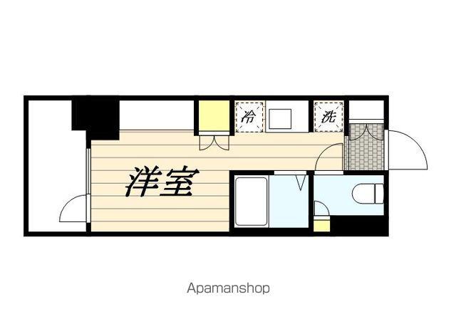 KDXレジデンス津田沼Ⅲ(ワンルーム/1階)の間取り写真