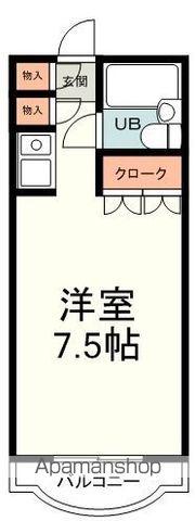 メゾン・ド・セピア(ワンルーム/2階)の間取り写真