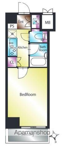 ルーブル早稲田伍番館(1K/5階)の間取り写真