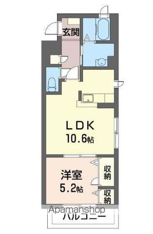 マーベラス(1LDK/3階)の間取り写真