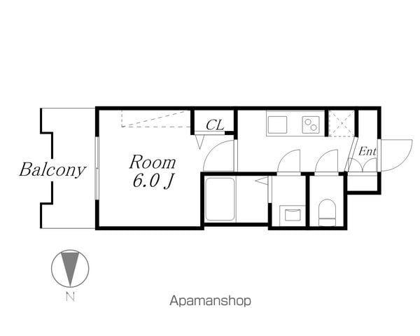 プレサンス高畑ルミア(1K/10階)の間取り写真