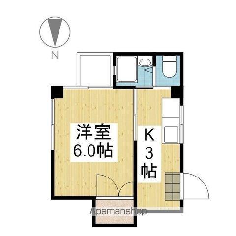 メゾンADⅢ(1K/4階)の間取り写真