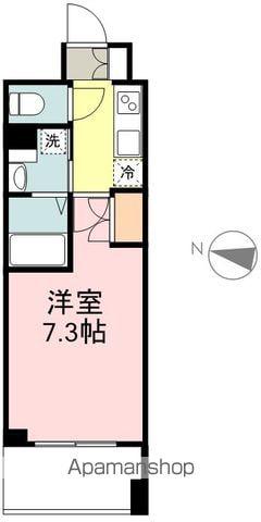 レジディア仙台上杉(1K/4階)の間取り写真