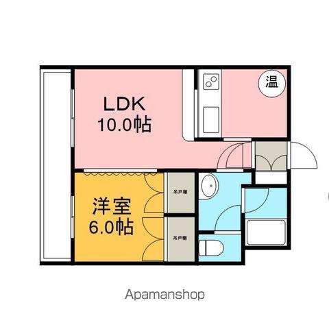 ビィクトリアパーク(1LDK/2階)の間取り写真