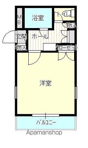 ザ・ハウス PARKSIDE新南陽(1K/4階)の間取り写真