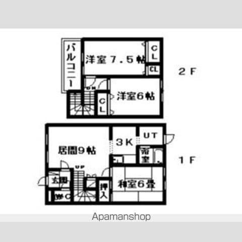 メゾン・ドゥ・ヴェールＡ棟(3LDK)の間取り写真