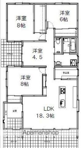 東海道本線 御厨駅(静岡) 徒歩58分 1階建 築6年(4LDK)の間取り写真