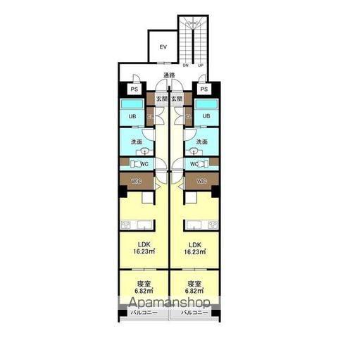 N51 PREMIER 吹上(1LDK/8階)の間取り写真
