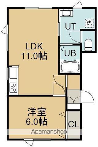 ポルタ・フェリーチェⅡ(1LDK/2階)の間取り写真