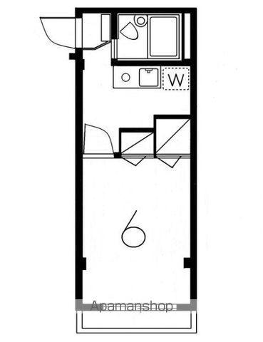 町屋マンション(1K/1階)の間取り写真