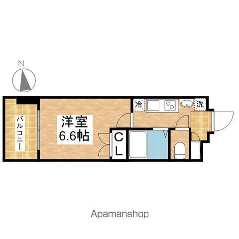 パルティール御器所(1K/11階)の間取り写真