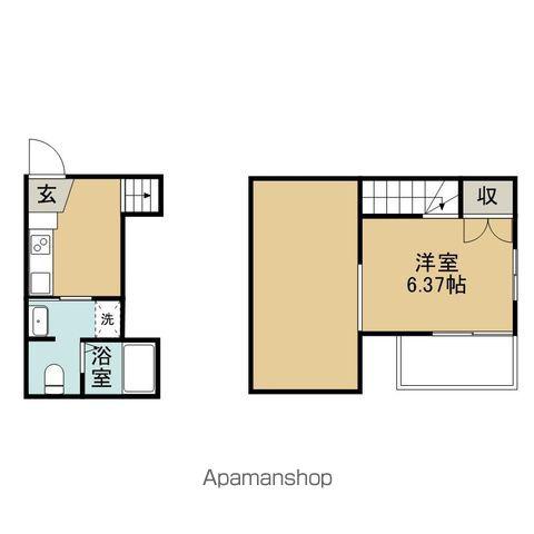 シャインアーチB(1DK/1階)の間取り写真