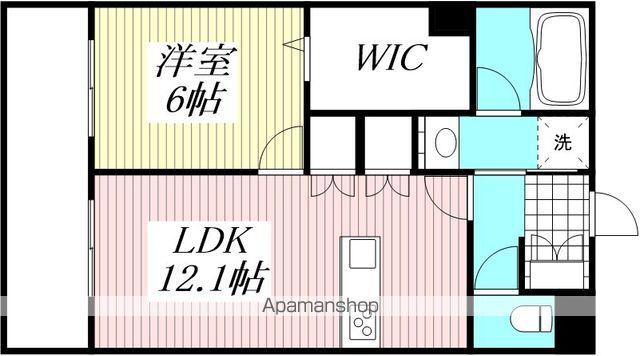 キルシュ ブリューテ 2(1LDK/3階)の間取り写真